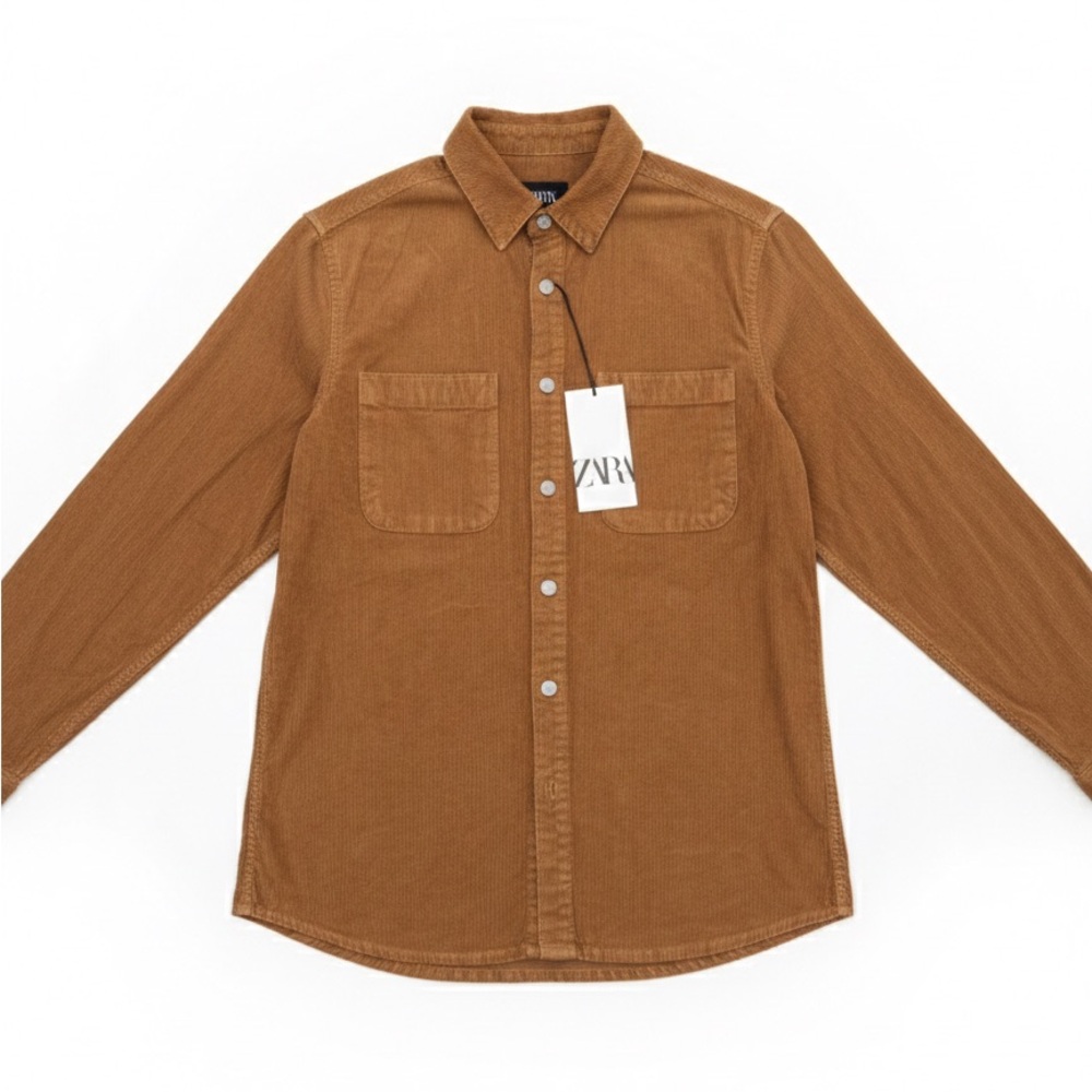 Zara Rust Corduroy Shirt